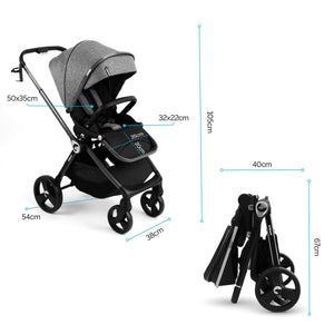 Web Komplettbett mit 2-in-1-Kinderwagen Isbjiorn Grün - 20