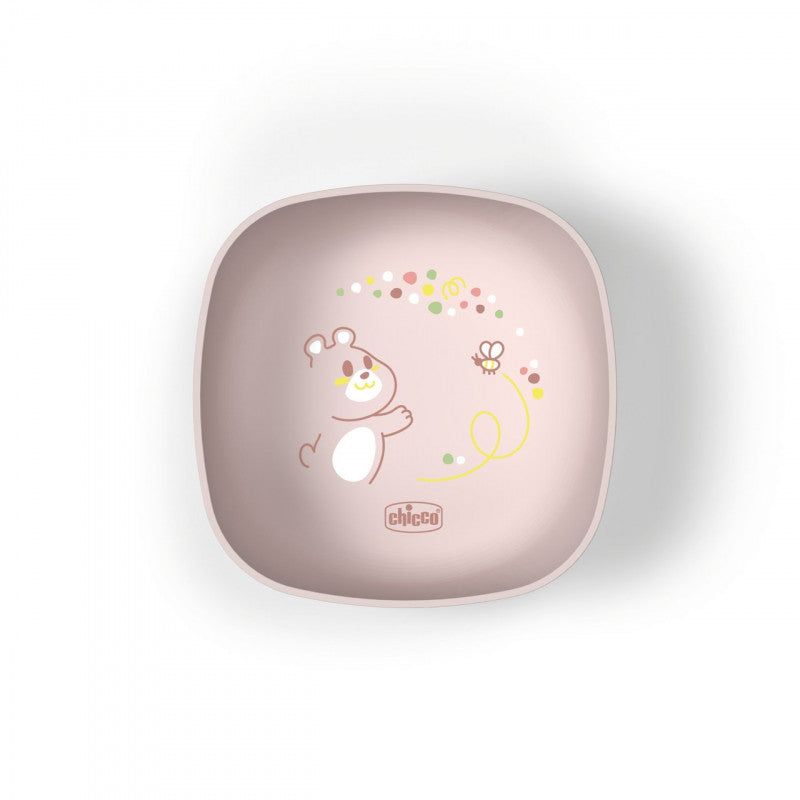 Bowl with Lid Pink 6m+ Chicco