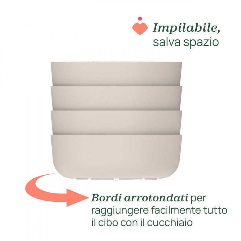 Bowl with Lid Grey 6m+ Chicco
