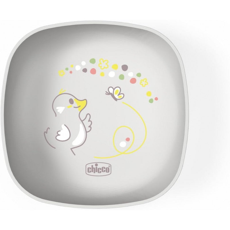 Bowl with Lid Grey 6m+ Chicco
