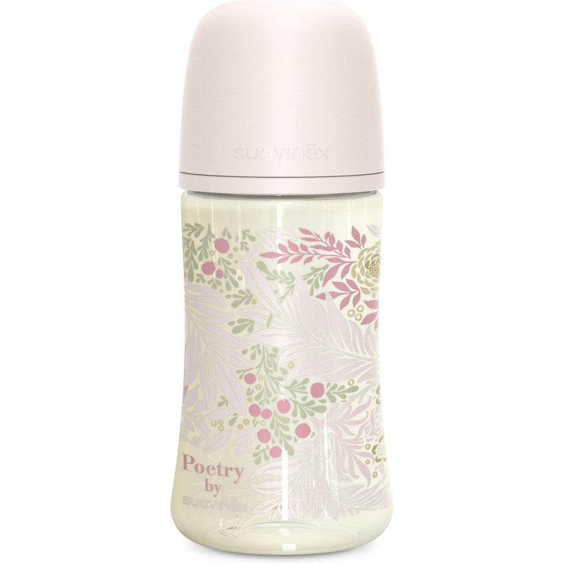 Suavinex Poetry 270 ml rosa Babyflasche
