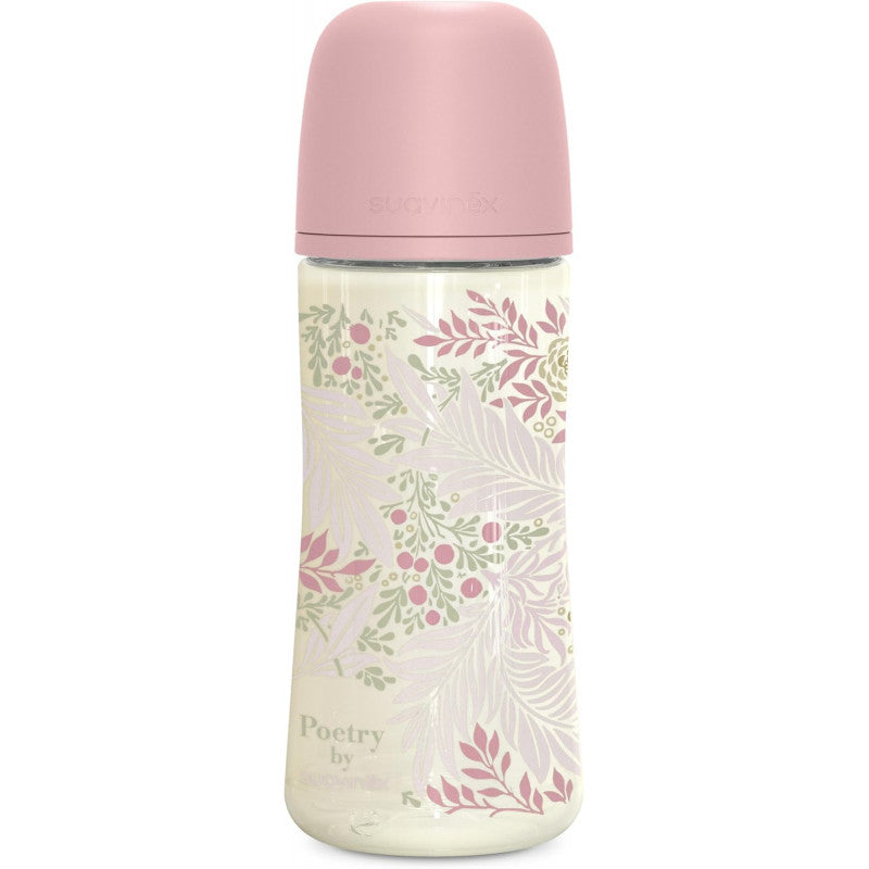 Suavinex Poetry 360 ml Babyflasche mit SX Pro physiologischem Silikonsauger