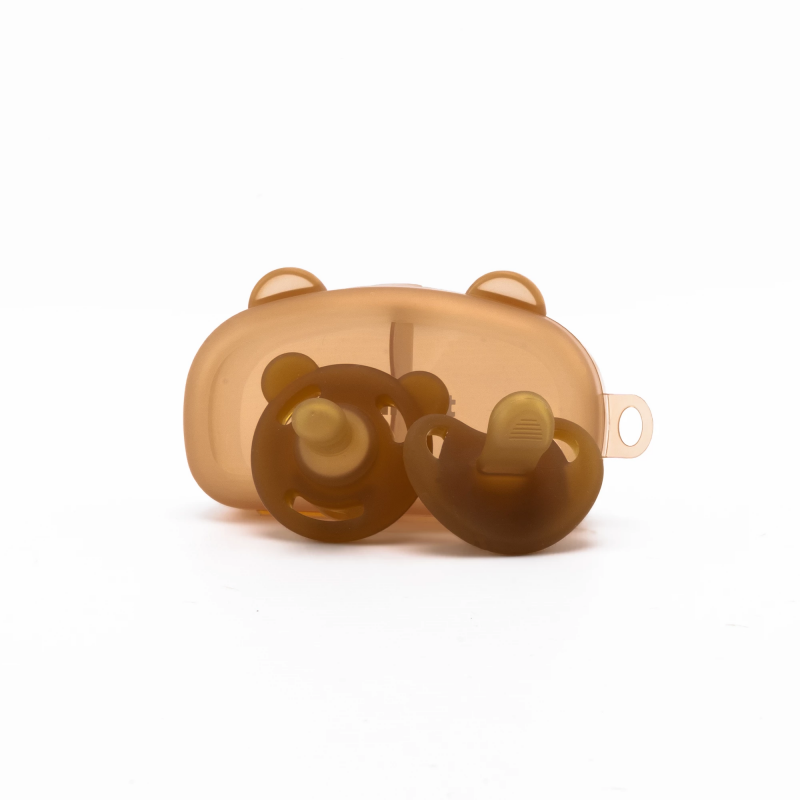 Happling 2-Piece 0-Months Silicone Pacifier
