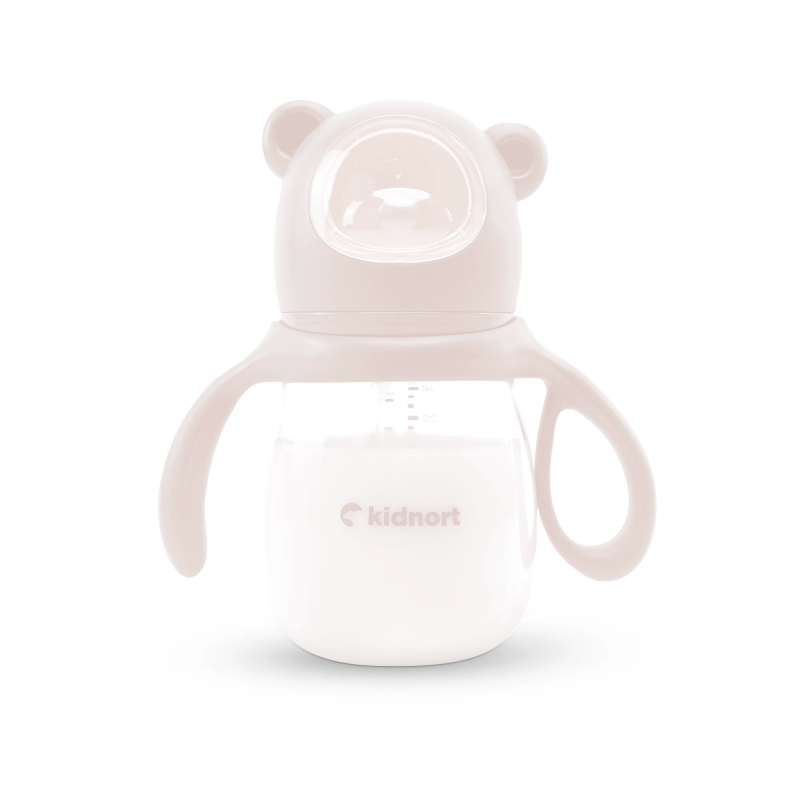 Jordbaer Anti-Colic Variable Flow Baby Bottle 240 ML Pink