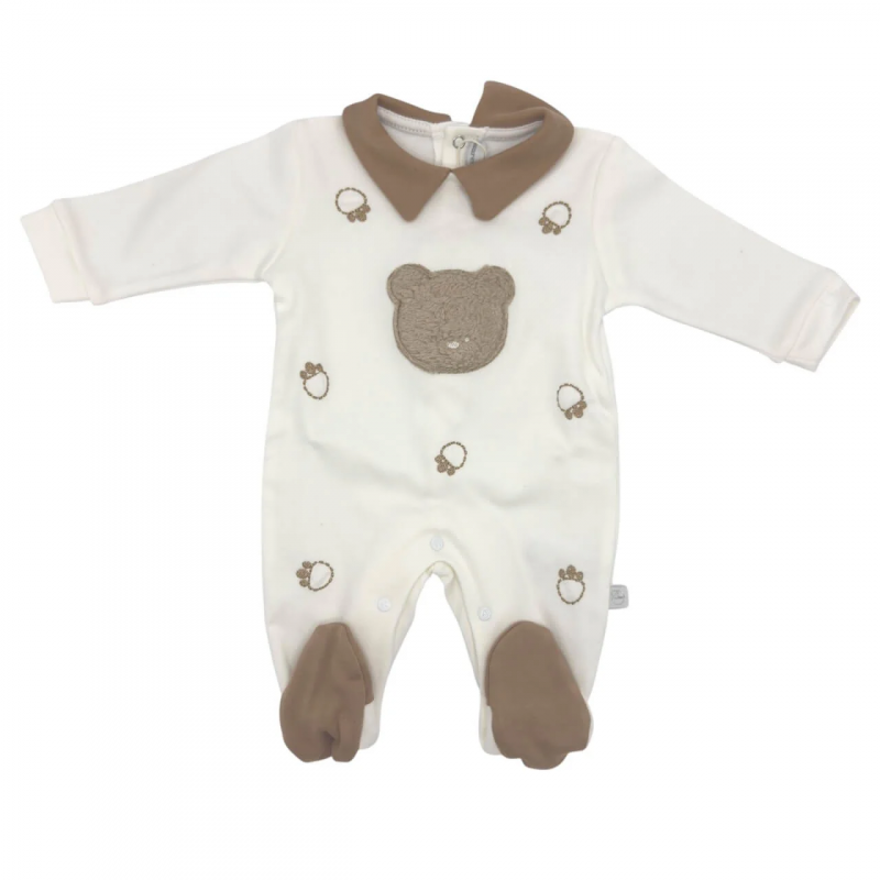 Nazareno Gabrielli Warm Cotton Bear Sleepsuit