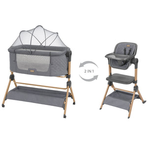 Beistellbetten kikkaboo Sleat Me - Grey