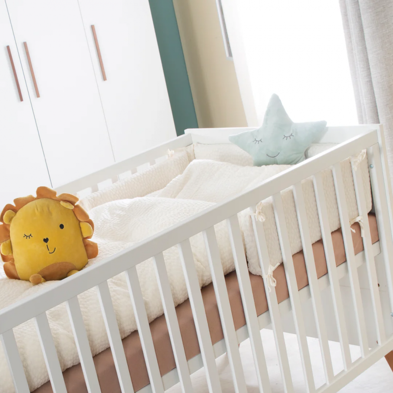 Organic Cotton Cot Set White