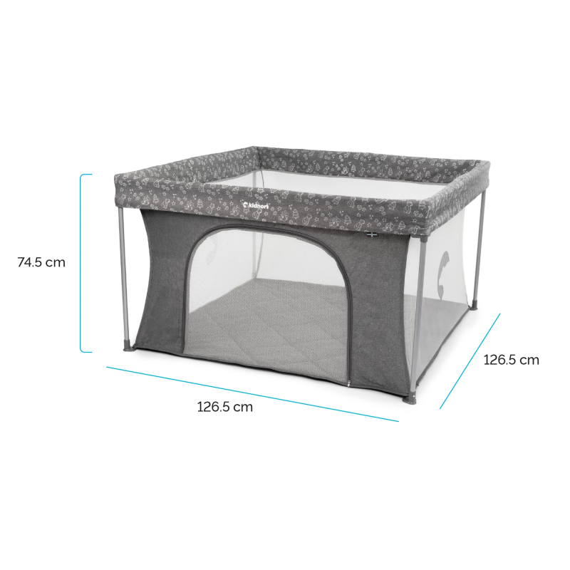 Playpen for children Snøen Kidnort grey