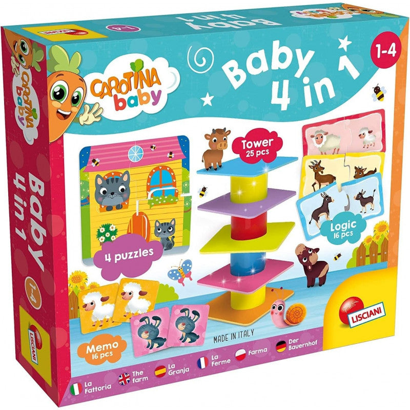 Carotina 4-in-1 Toy 4-in-1 Game
