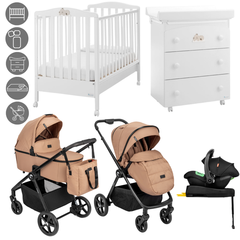 Tiffany-Schlafzimmer – Komplett mit 4-in-1-Trio