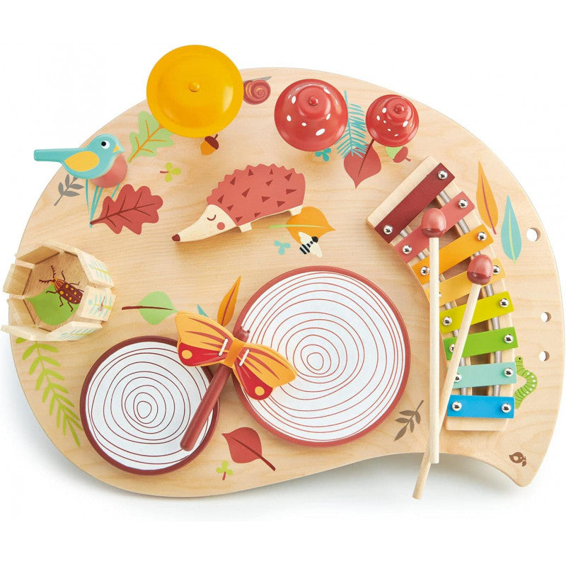 Tender Leaf Musical Percussion Table in Wood