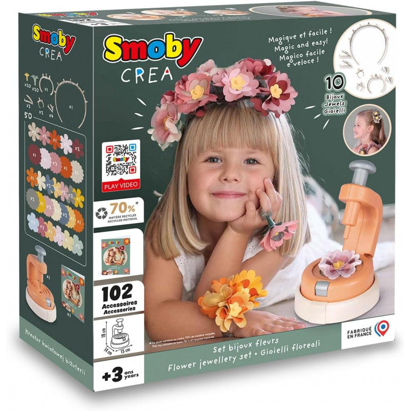 Smoby Créa - Flower Jewelry Set