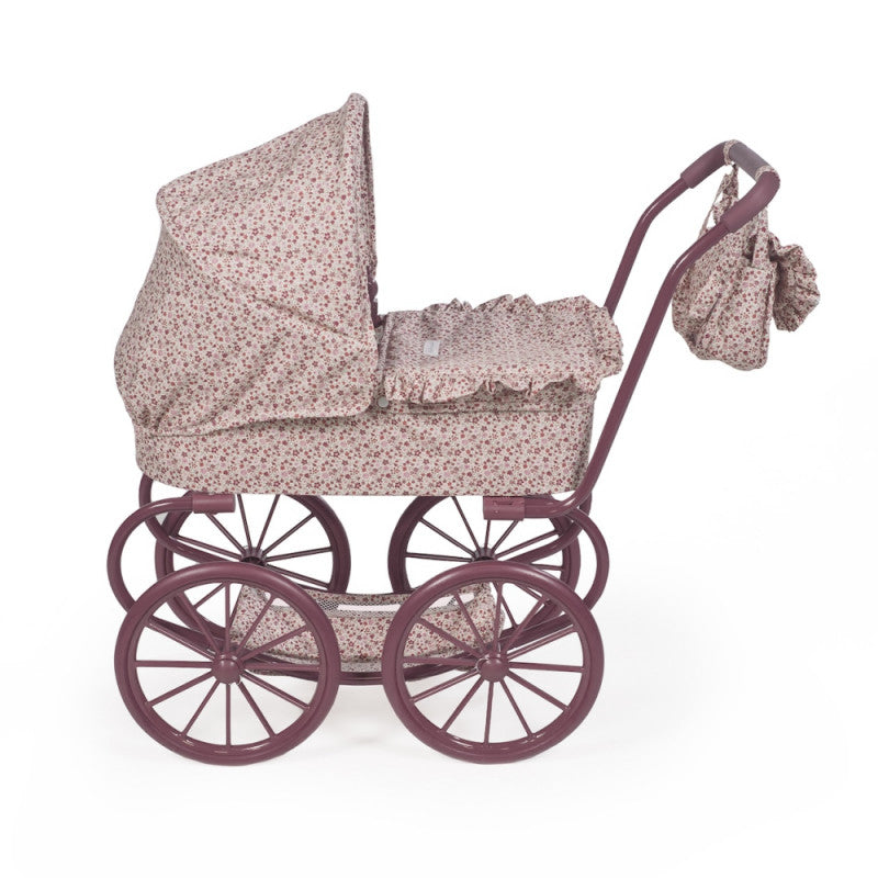 Stroller Large Wheels Cherry Flowers