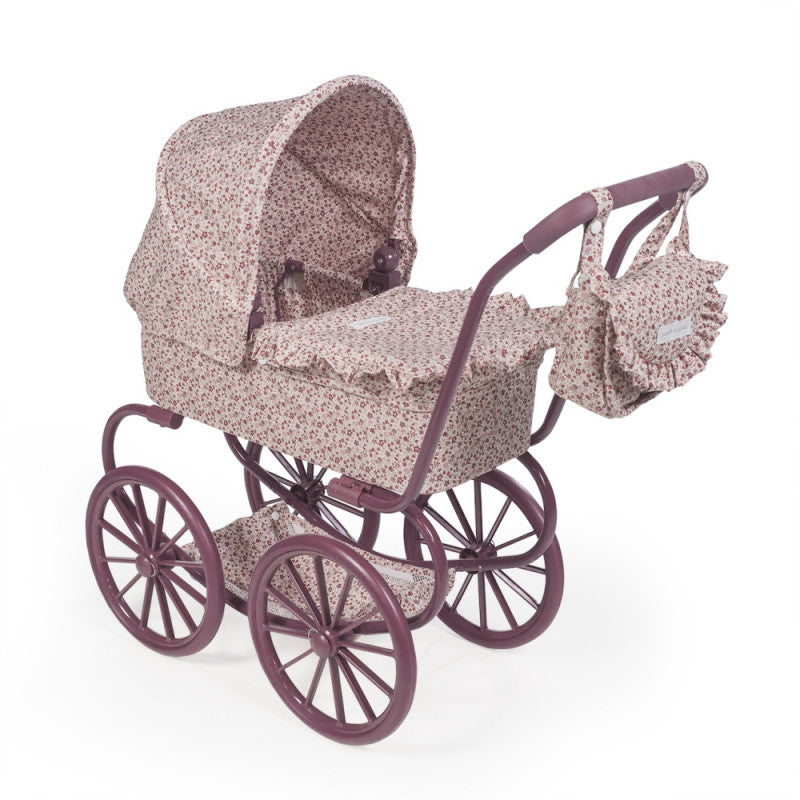 Stroller Large Wheels Cherry Flowers