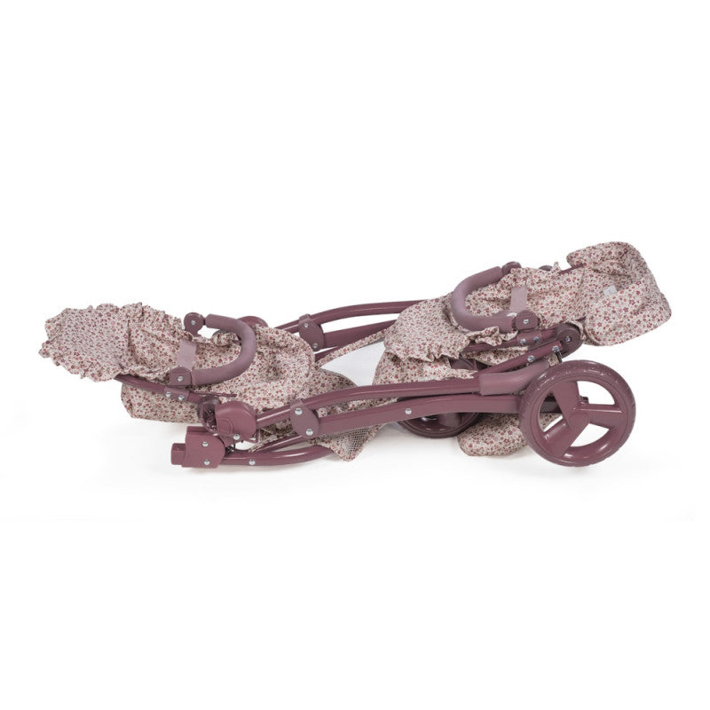 Toy Stroller Twins Cherry Flowers