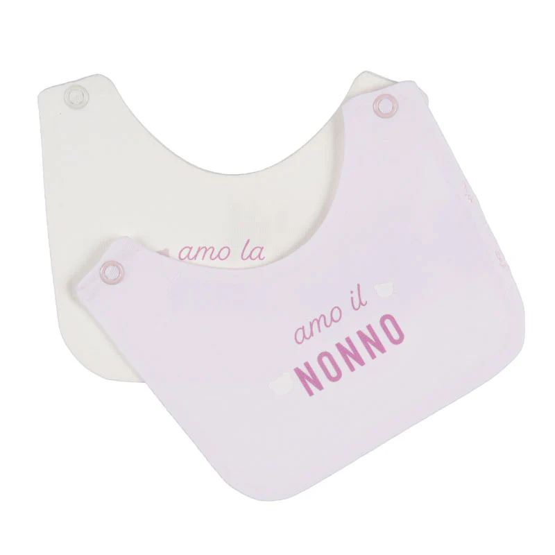Nanan bibs with "I love grandma/grandpa" writing