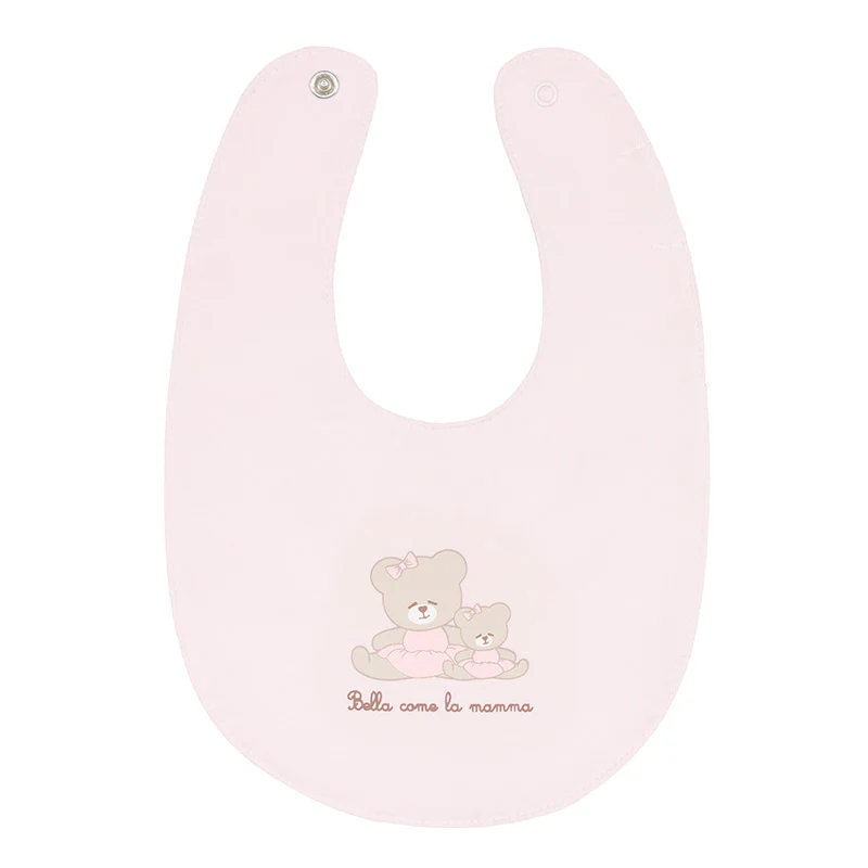 Nanan pink bib "Pretty like Mommy"