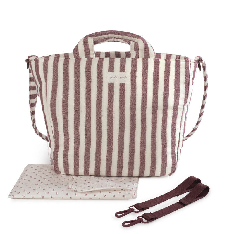 Pasito A Pasito Cherry Stripes Wickeltasche