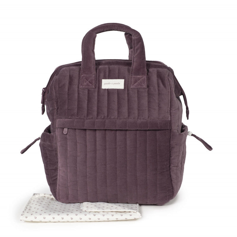 Pasito a Pasito Kirsch-Samt-Rucksack