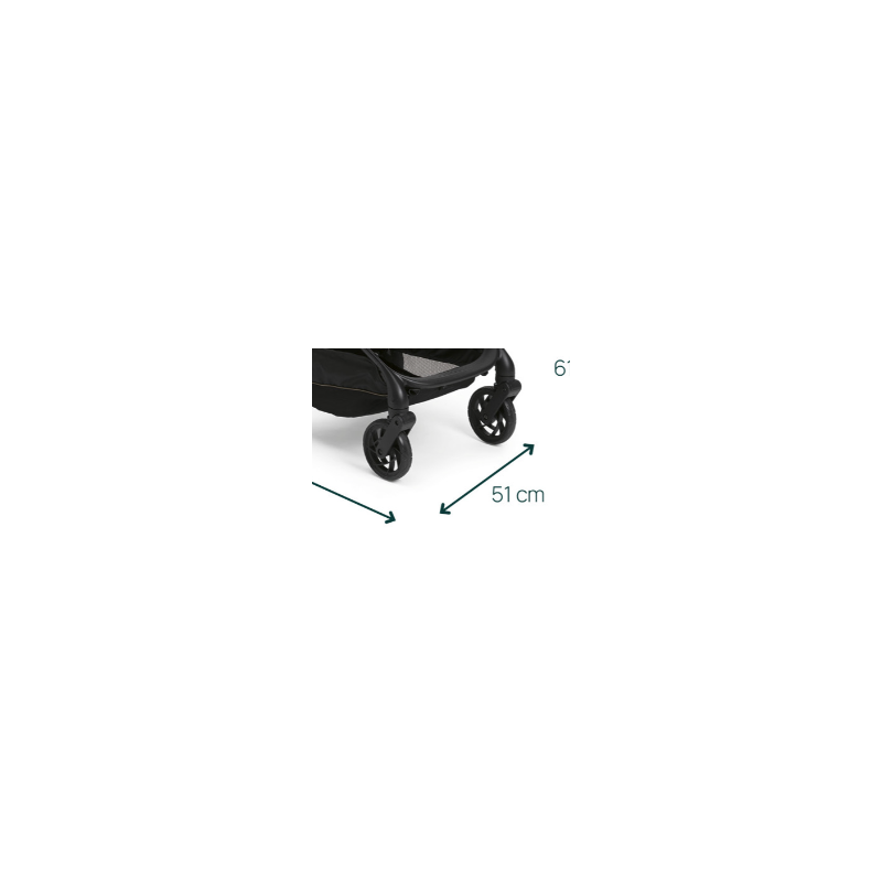 Chicco One4Ever Stroller Lounge Front Wheels Set