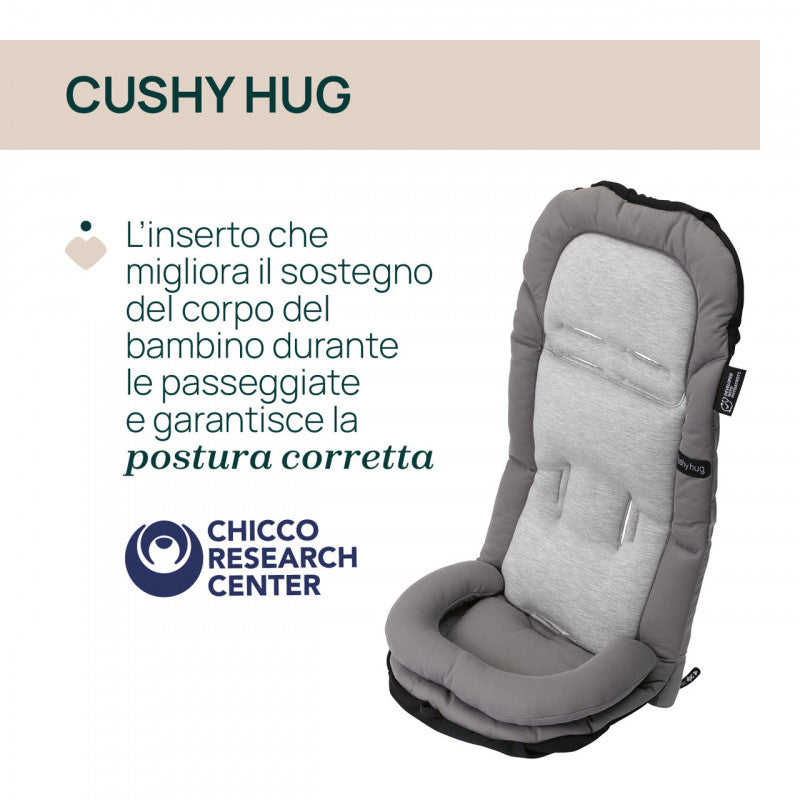 Cushy Hug Reducer for Chicco Mysa Stroller Lunar Grey