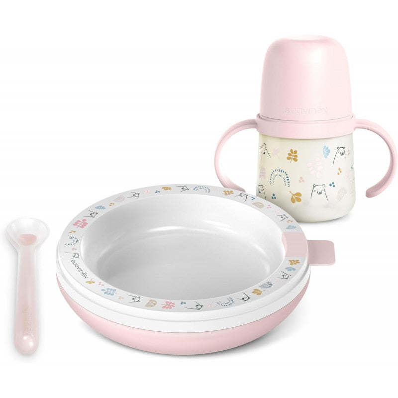 Suavinex Girl Warming Plate Set