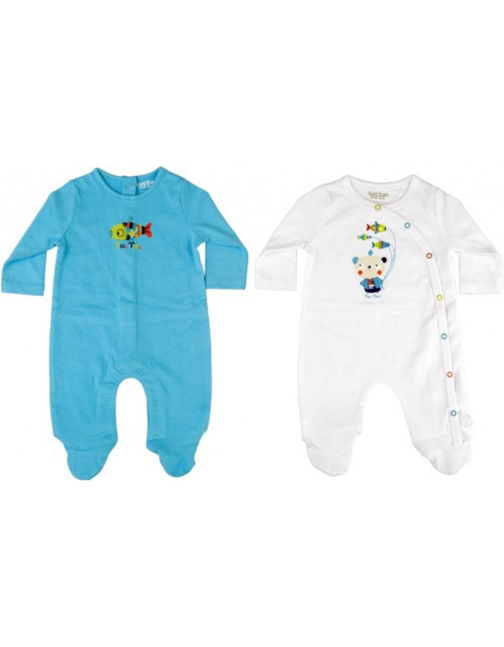 Set of 2 Tuc Tuc Kimono Sleepsuits 6 Months