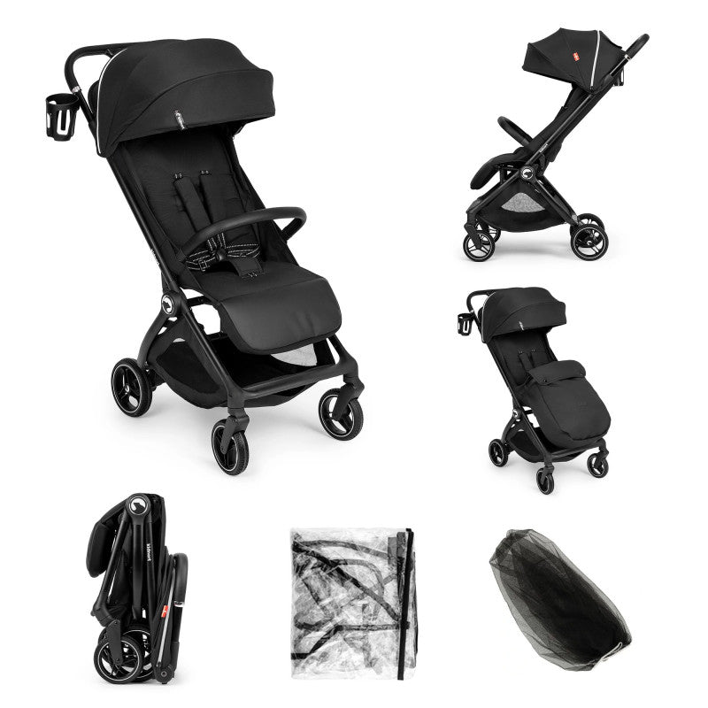 Sjøoter Kidnort Black Stroller