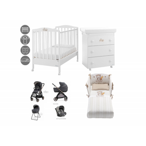 copy of Erbesi Tato und Trio Electa Inglesina Schlafzimmer-Set