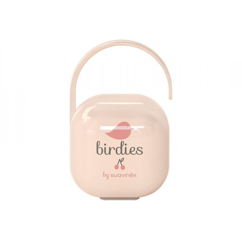 Suavinex Birdies Schnullerhalterbox in Rosa