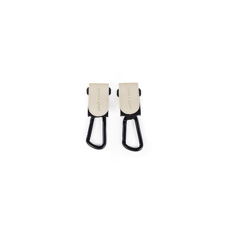 Set of 2 Stroller Hooks - Pasito a Pasito Icon Cream