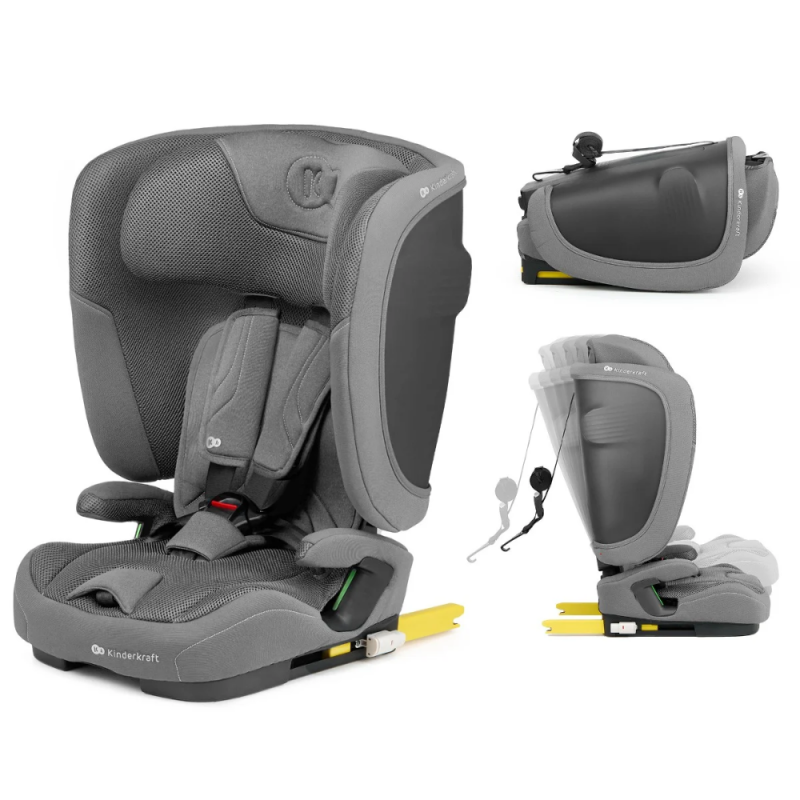 I-Size FIX2GO Car Seat 76-150cm Grey