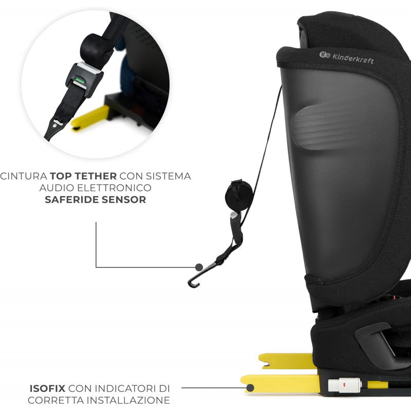 I-Size FIX2GO Car Seat 76-150cm Black