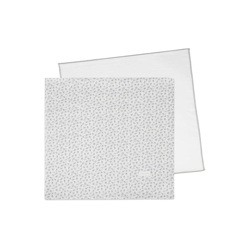 Pasito Pasito Little Bloom Grey Flowers Muslin Set