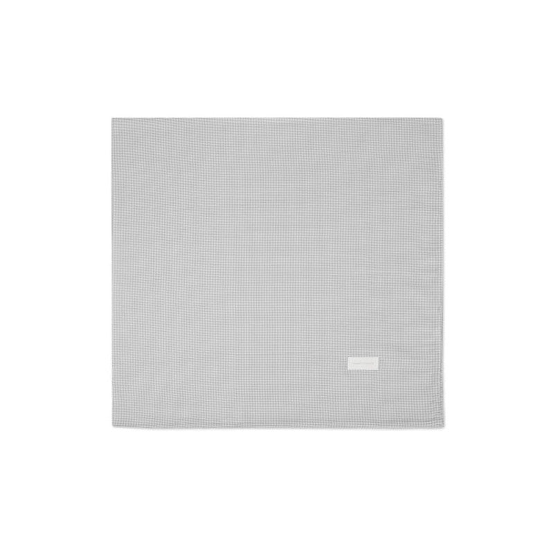 Fitted sheet for carrycot + Muslin Little Bloom Gingham Grey