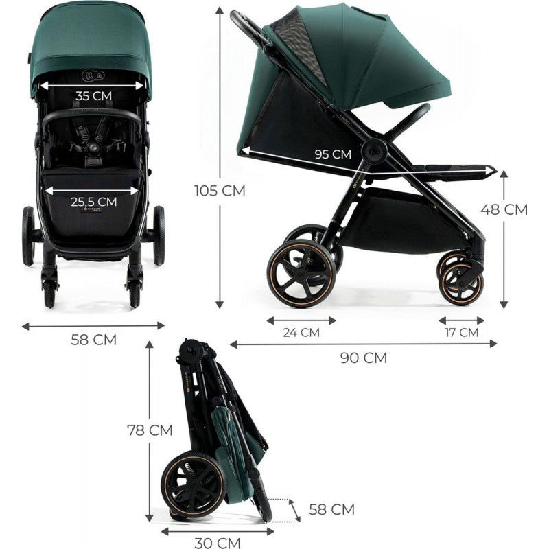 Kinderkraft Lightweight Stroller MITZY Jade Green