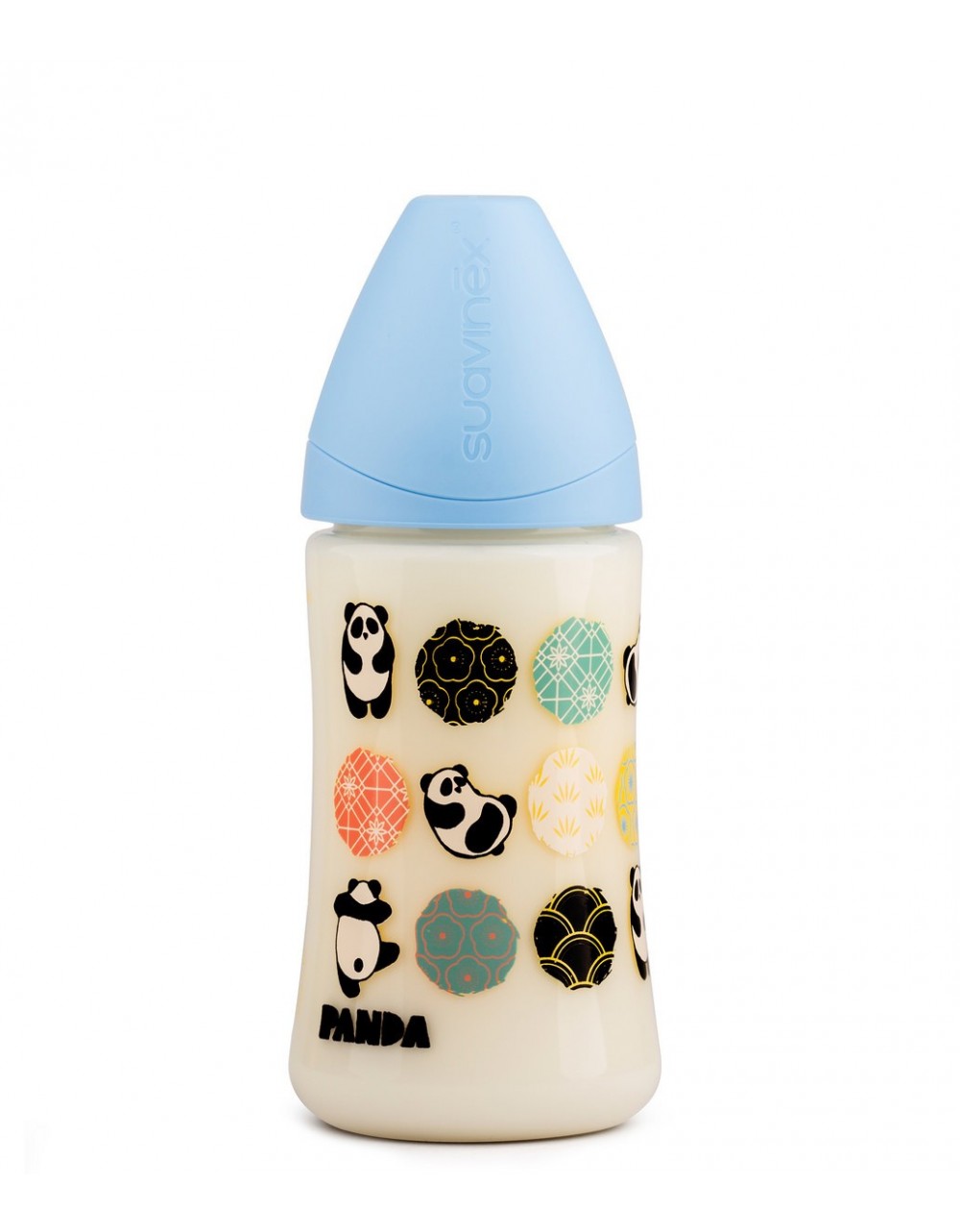 Suavinex Panda 270 ml Baby Bottle - Silicone