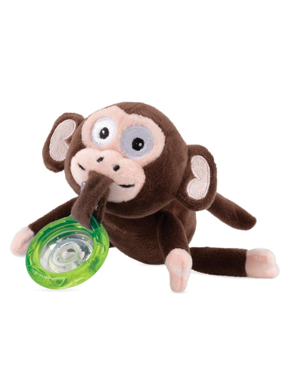 Nuby Green Monkey Plush Pacifier Holder
