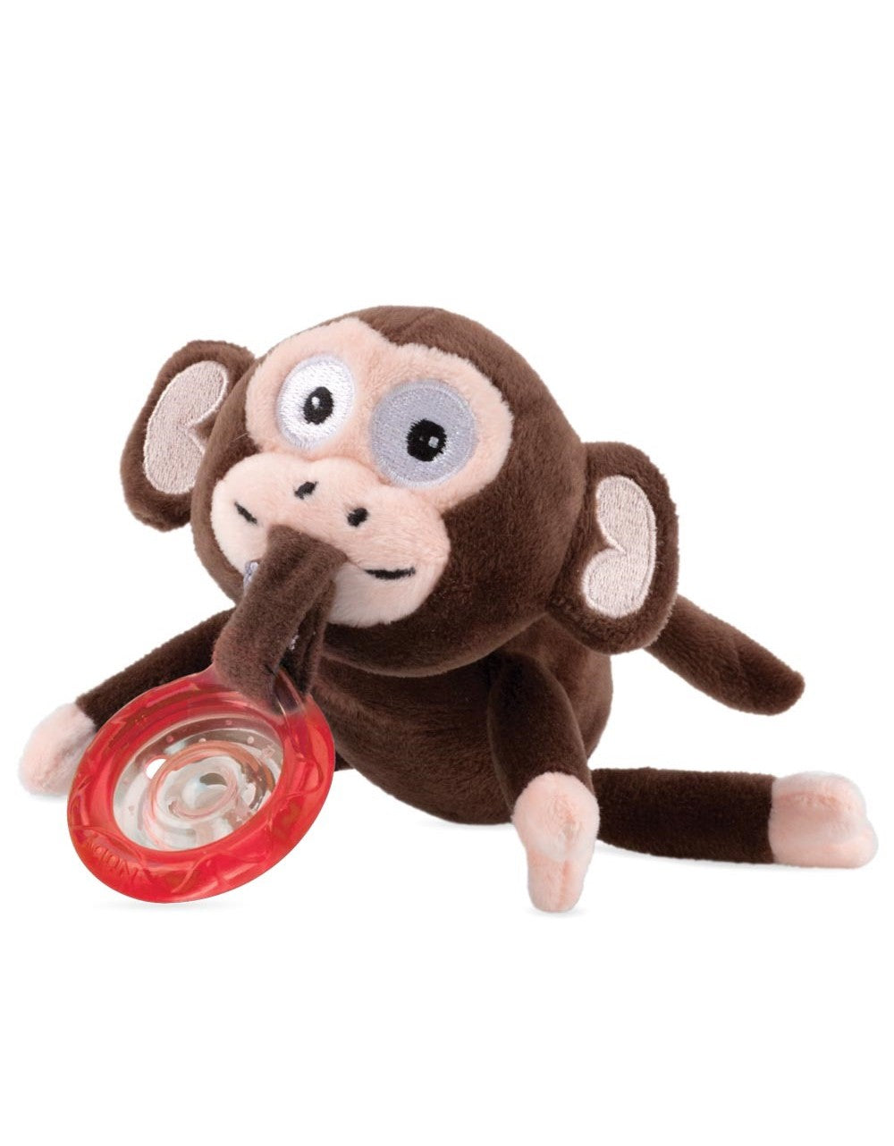 Nuby Red Monkey Plush Pacifier Holder