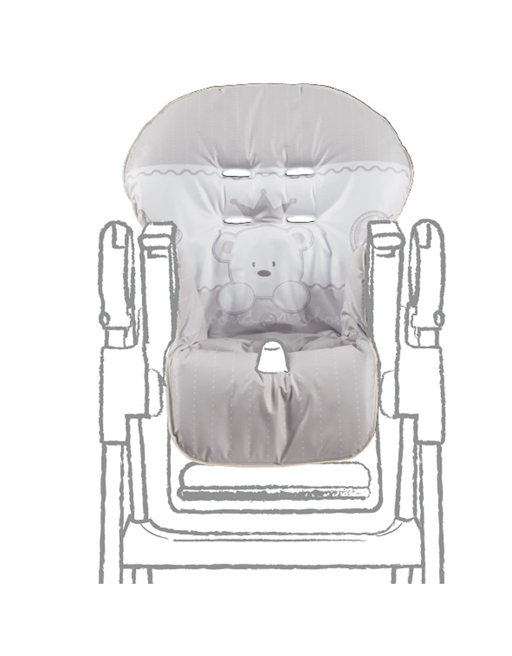 Baby Re Highchair Cover Dove Grey