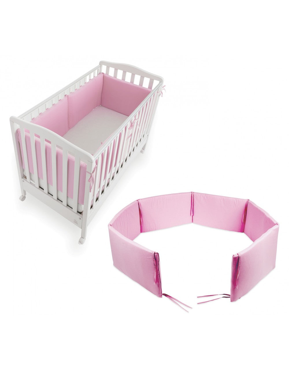 Pink Cot Bumper