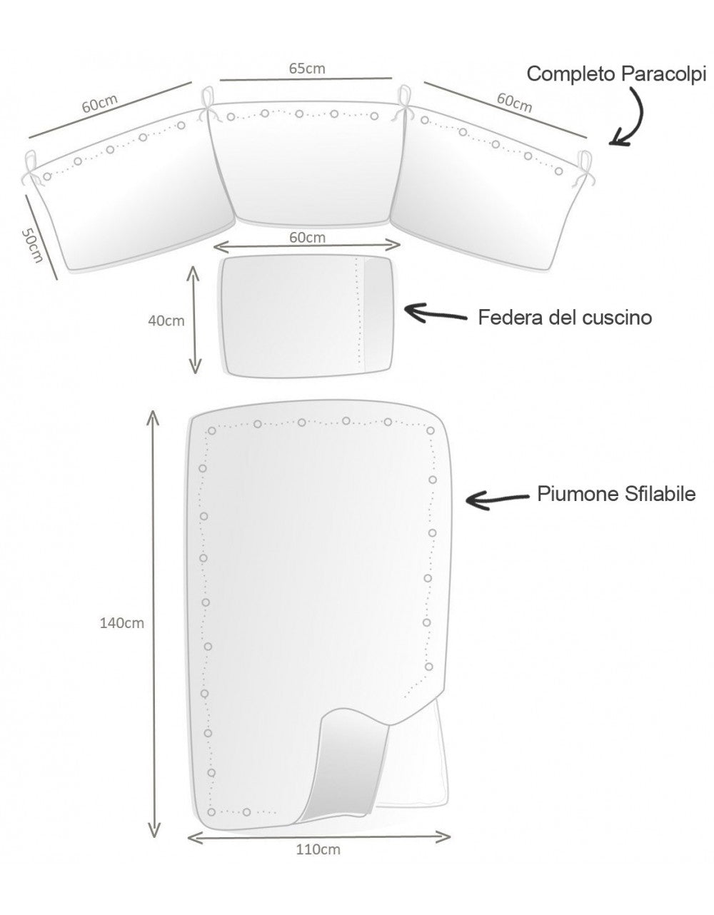 Completo Piumone Prestige Pali