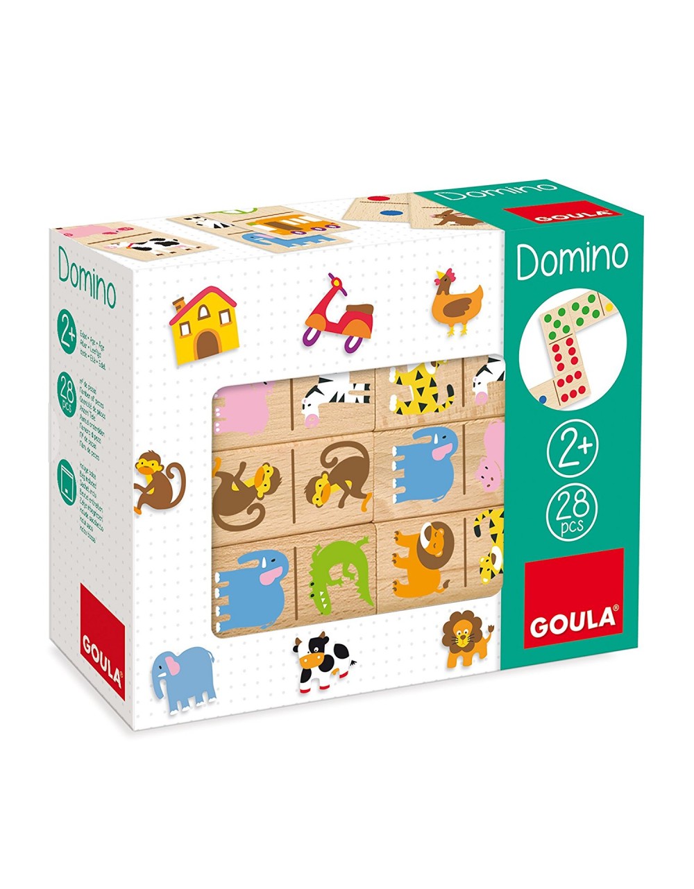 Wooden Dominoes - Zoo