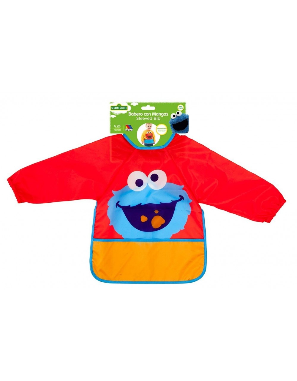 Long Sleeve Bib Sesame Street