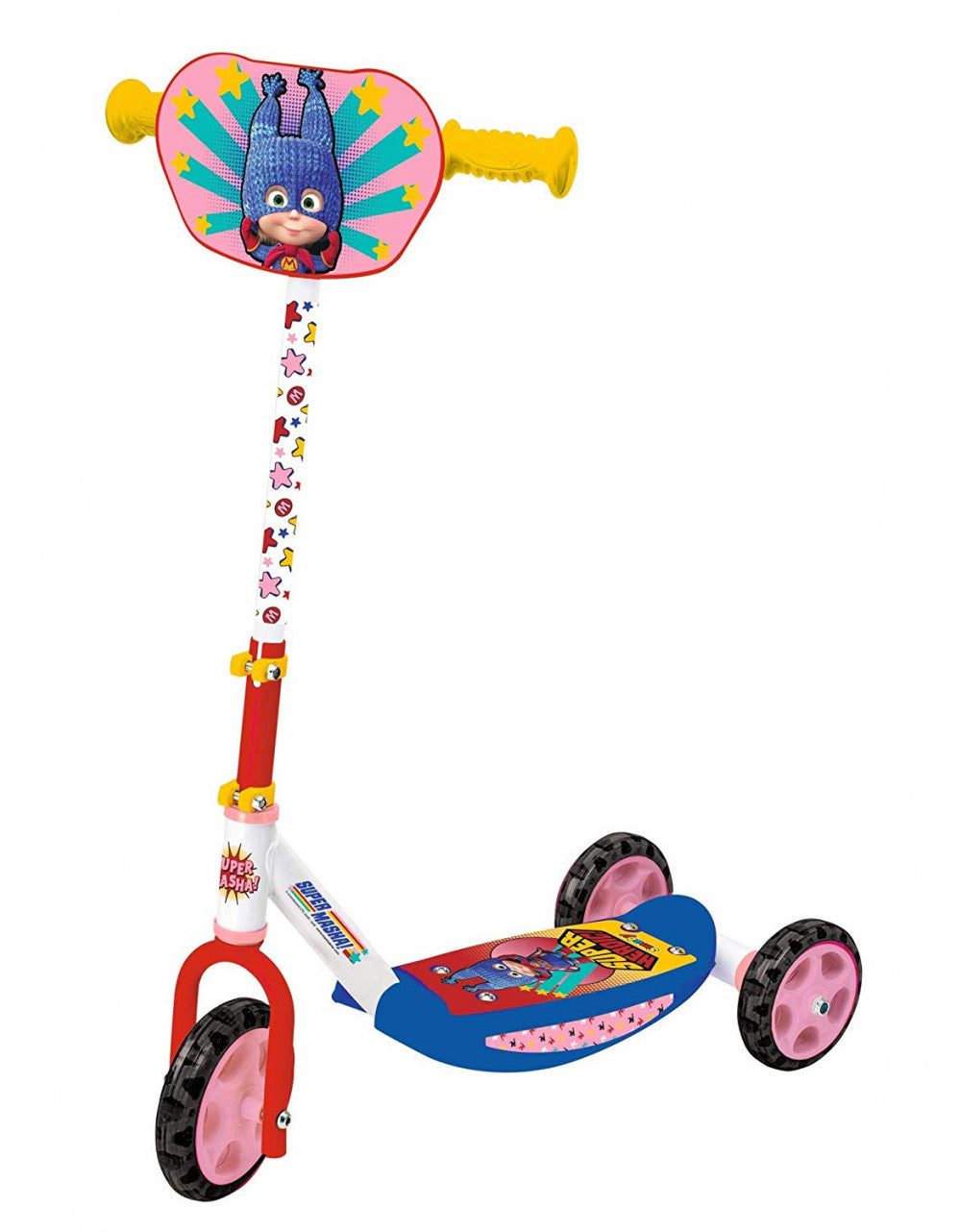 3-Wheel Masha Scooter Multicolor