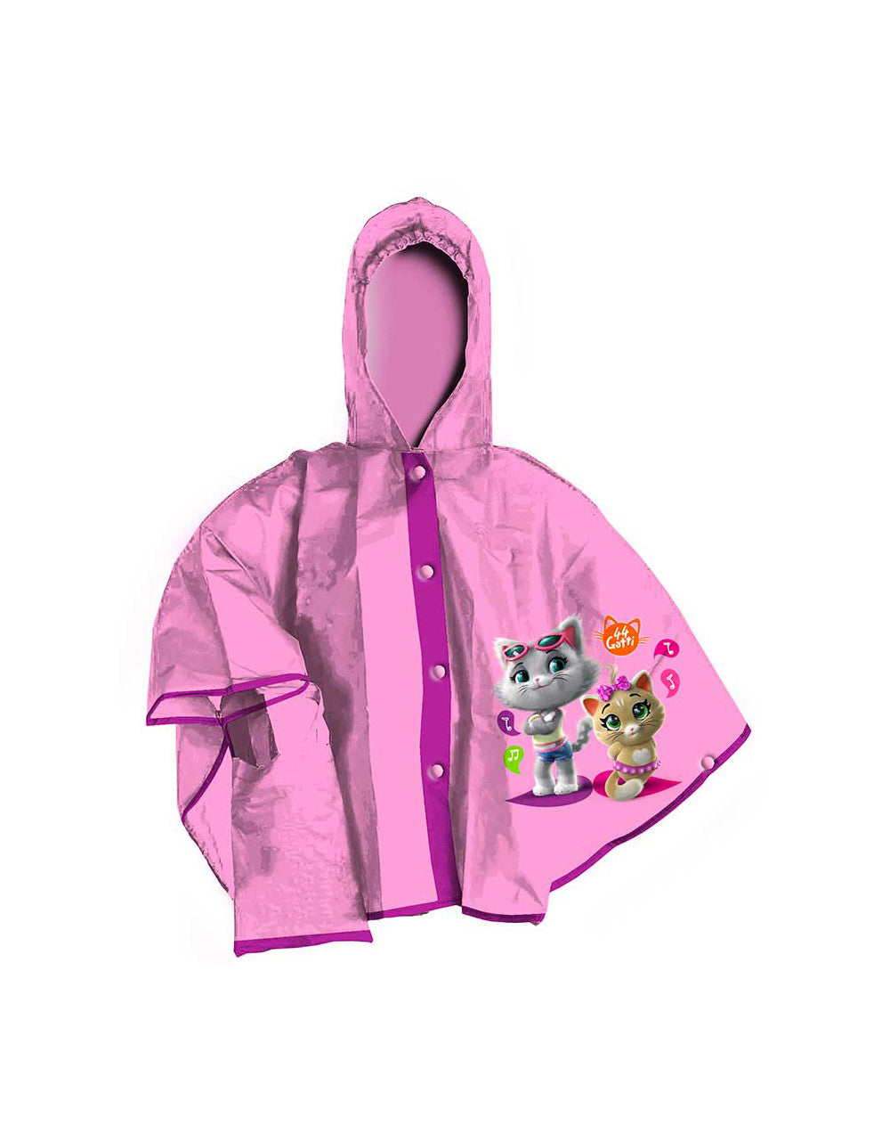 44 Cats Rain Poncho - S