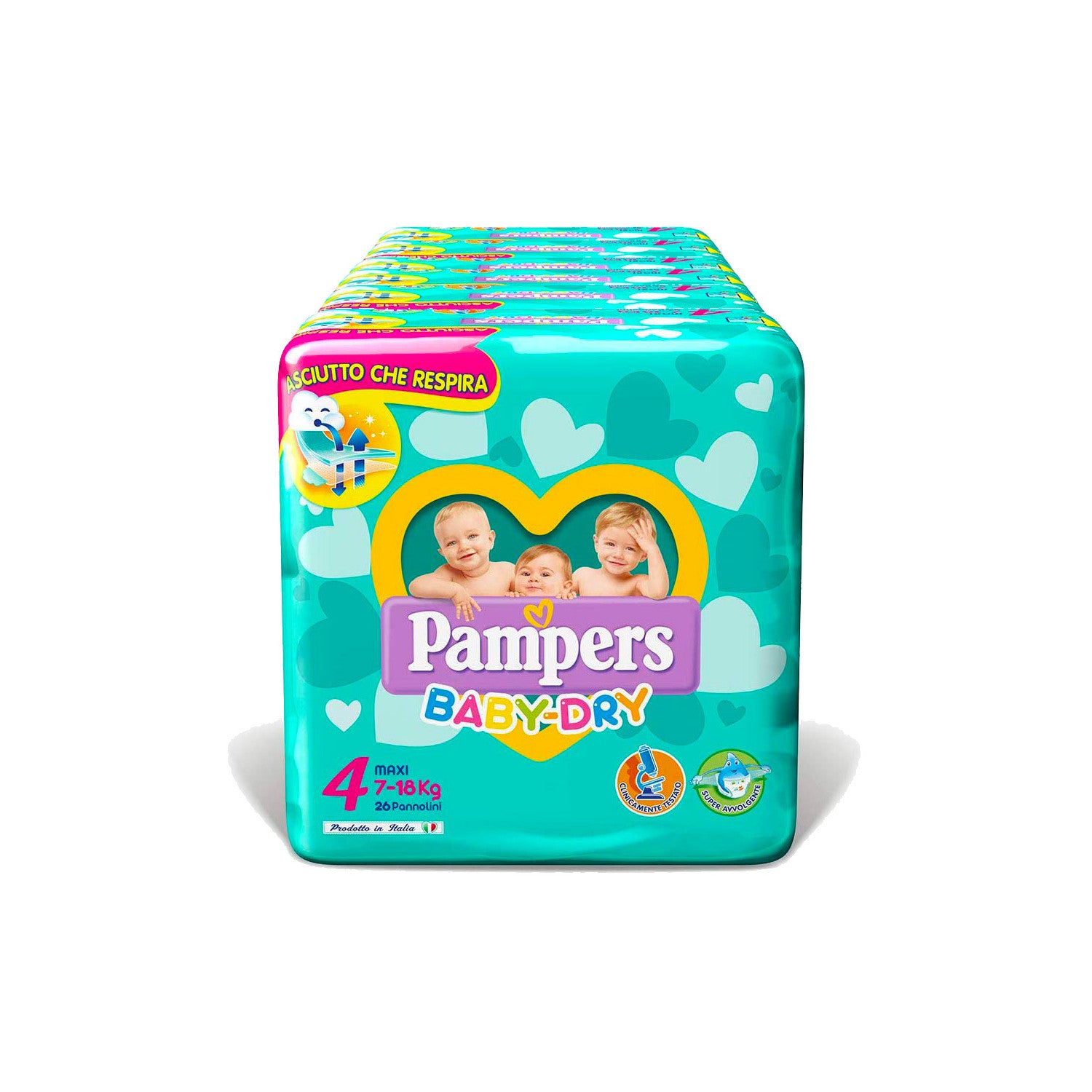 Pampers Baby Dry Diapers Size 4 - 136 diapers
