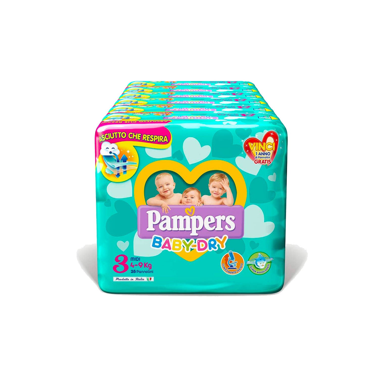 Pampers Baby Dry Diapers Size 3 - 120 diapers