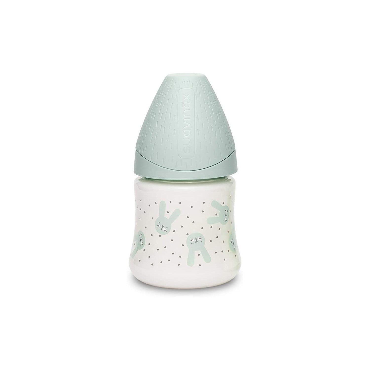 Hygge Baby Rabbit Green Polka Dot Feeding Bottle - Slow Flow 120 ml