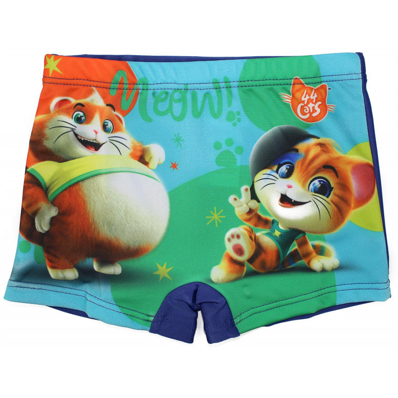 Costume Boxer 44 Gatti Blu - 3/4 Anni